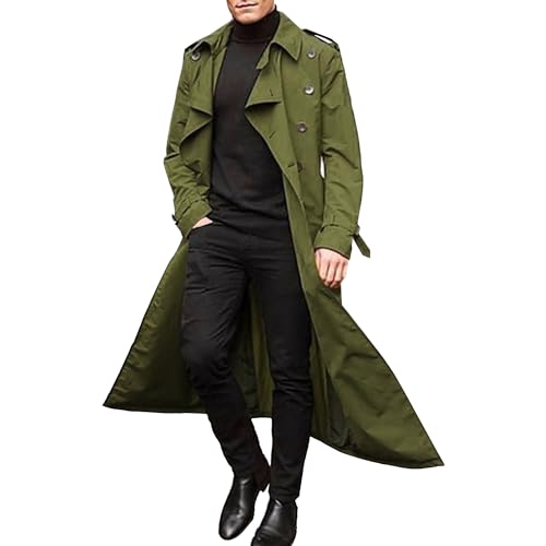 JEANASIS【eL】short beaver big pea coat Men's Wool Knee Length Peacoat 714US